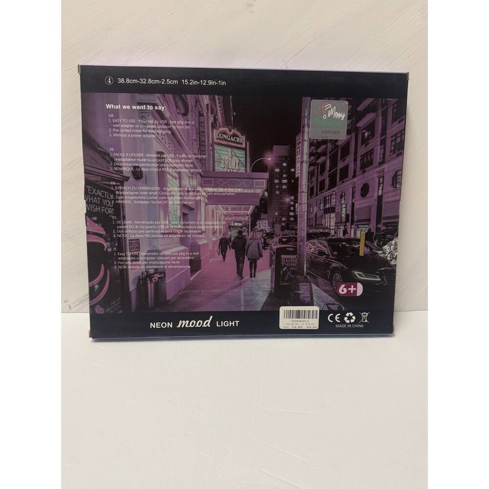 LED Neon Mood Light Wall Decor USB Room Aesthetic Gaming Setup Sign - Picture 2 of 2